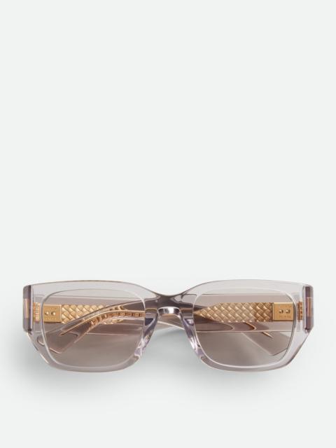 Bottega Veneta Intrecciato Square Sunglasses