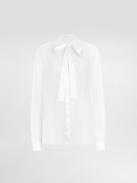 Dolce & Gabbana Chiffon pussy-bow shirt