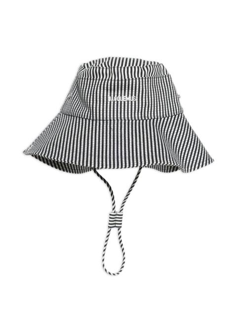 JACQUEMUS De-Nîmes striped hat