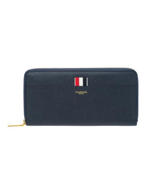 Thom Browne Pebble Grain Continental Zip Wallet Women