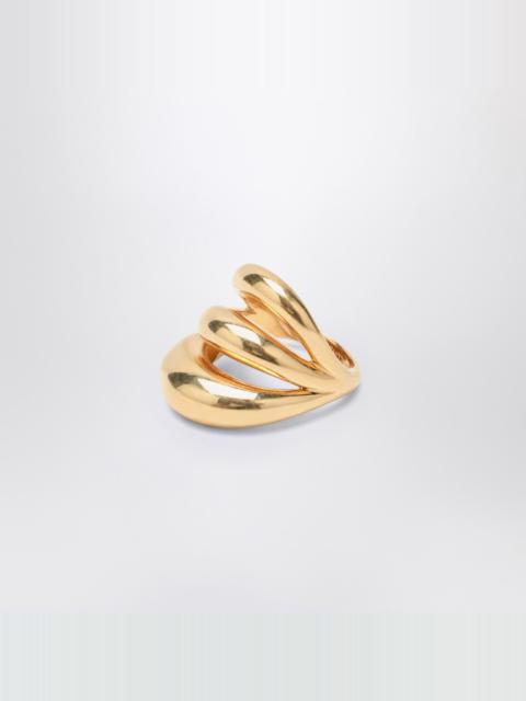 PANCONESI Triptych Blow Up gold ring