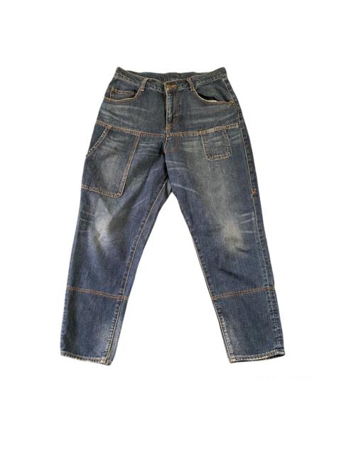 Other Designers Frapbois × Issey Miyake - Frapbois Denim Carpenter Baggy Pants