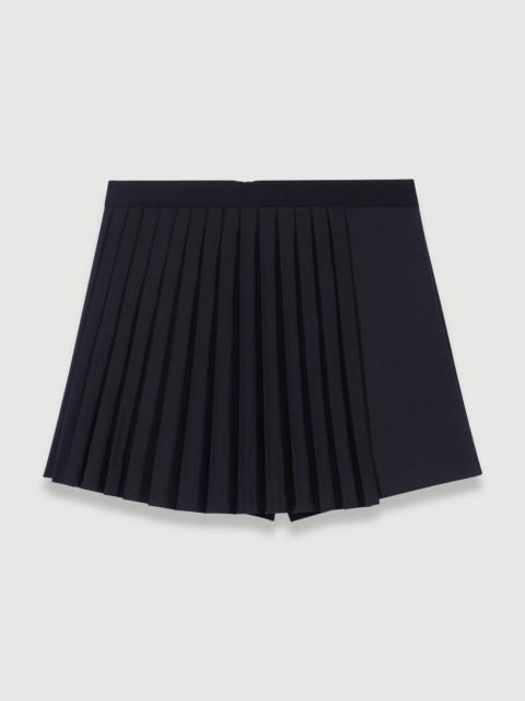 maje Straight-fit pleated shorts