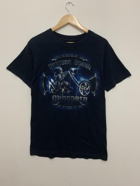 Other Designers Vintage - Daytona Beach Choppers T-shirt Big Logo Navy Small