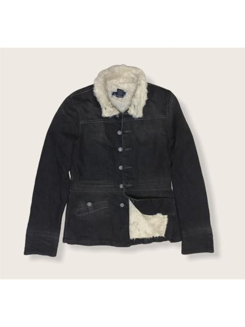 Other Designers Designer - Earl Jean Sherpa Denim Jacket