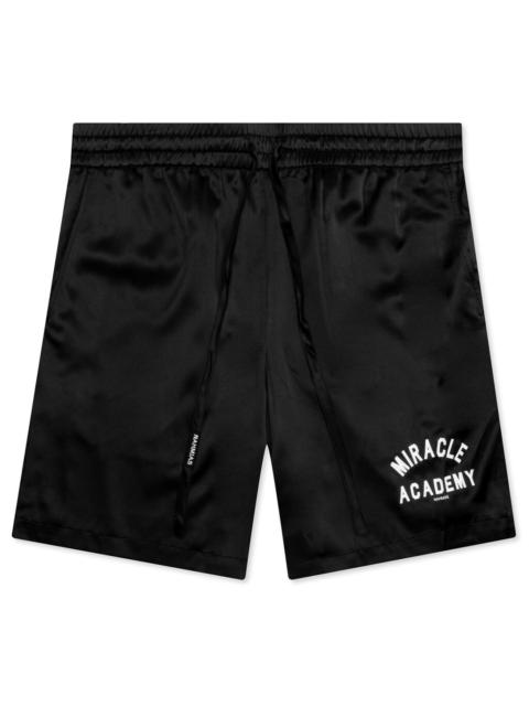 NAHMIAS MIRACLE ACADEMY SILK SHORTS - BLACK