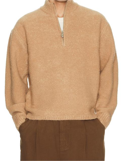 LE17SEPTEMBRE Boucle Half Zip Pullover