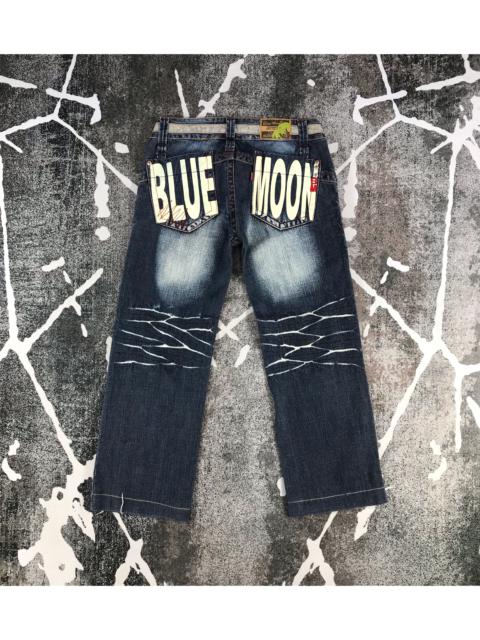 Other Designers Japanese Brand - Blue Moon Blue Jeans Faded Blue Denim KJ822