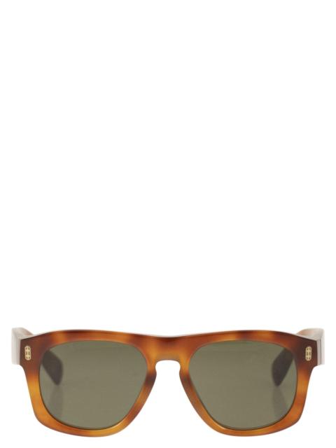 Brunello Cucinelli Brunello Cucinelli Men Tortoiseshell Acetate Sunglasses With Iconic Details