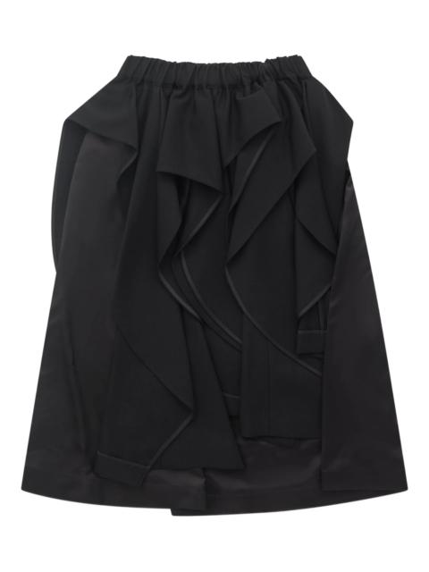Noir Kei Ninomiya Wool Gabardine Skirt