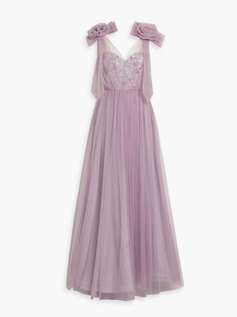 Other Designers Embellished tulle gown
