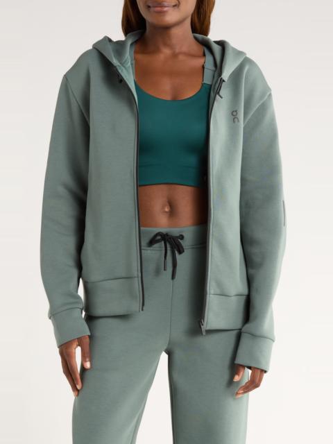 On On Focus Tech Zip Hoodie in Olive at Nordstrom