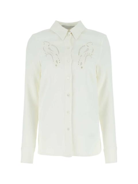 Stella McCartney Stella Mccartney Women Ivory Stretch Viscose Shirt