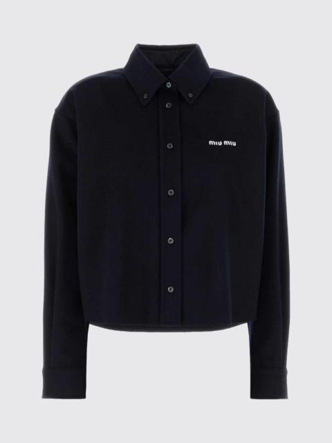 Miu Miu Miu Miu Women Virgin Wool And Cashmere Shirt Miu Miu