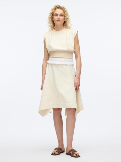 3.1 Phillip Lim French Terry Dress with Denim Combo