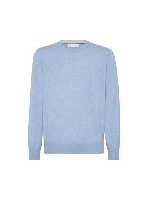 Brunello Cucinelli Brunello Cucinelli Cashmere sweater in Denim at Nordstrom