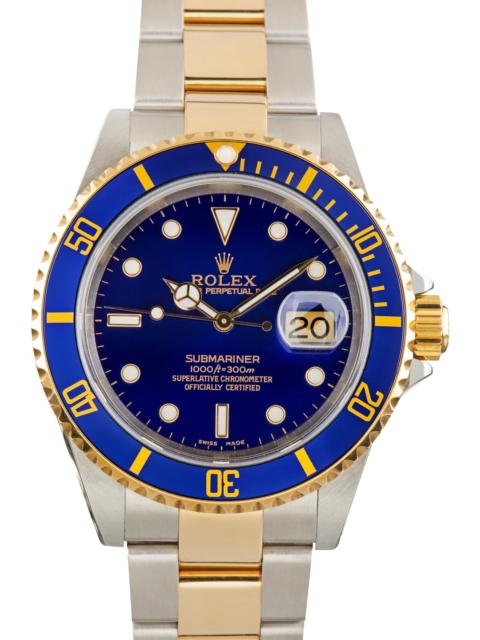 ROLEX Used Rolex Submariner Bluesy Ref 16613 Aluminum Bezel