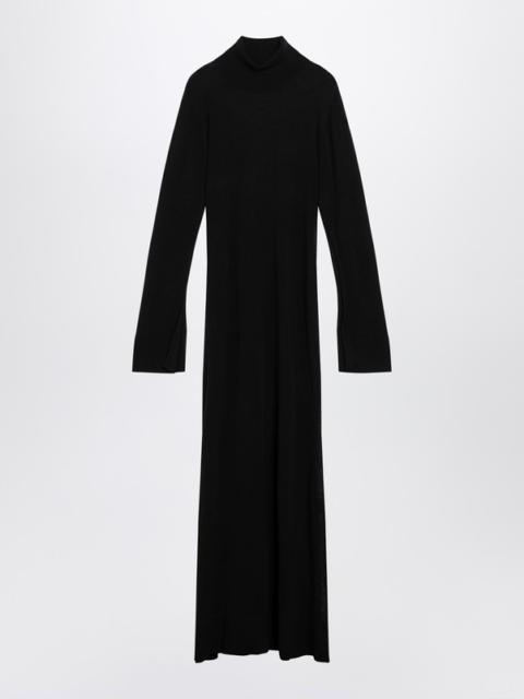 TOTEME Black cashmere blend turtleneck dress