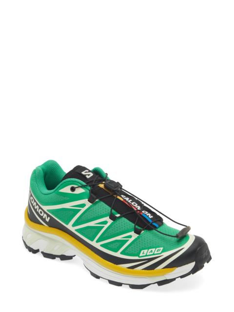 SALOMON Salomon Gender Inclusive XT-6 Sneaker in Bright Green/black/sulphur at Nordstrom