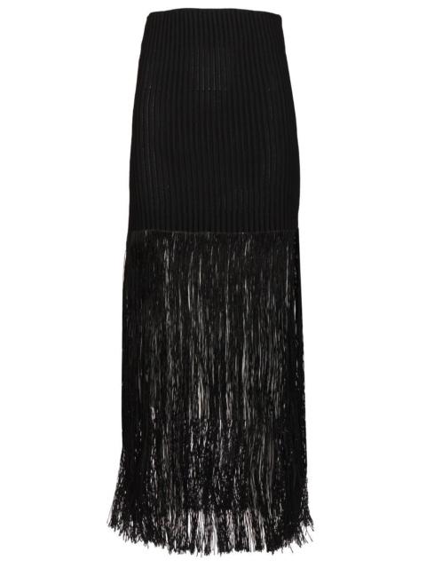 Alaïa Alaïa Women Tubular Skirt With Fringes