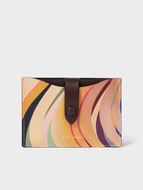 Paul Smith Women's 'Dusky Swirl' Leather Pull-Out Card Holder