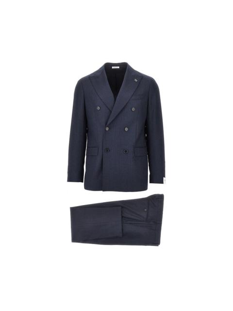 Other Designers Breras Novara Wool Tailored Suit Blue