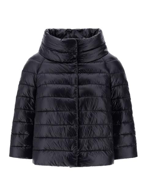 Herno Herno Women Sofia Mini Hood With Ultralight Nylon Sleeves