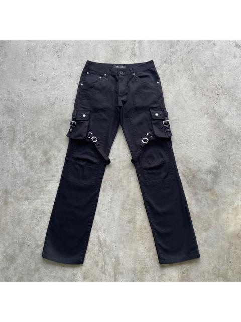 Other Designers If Six Was Nine - Japanese Brand Black BONDAGE Cargo Pants Double Knee W30