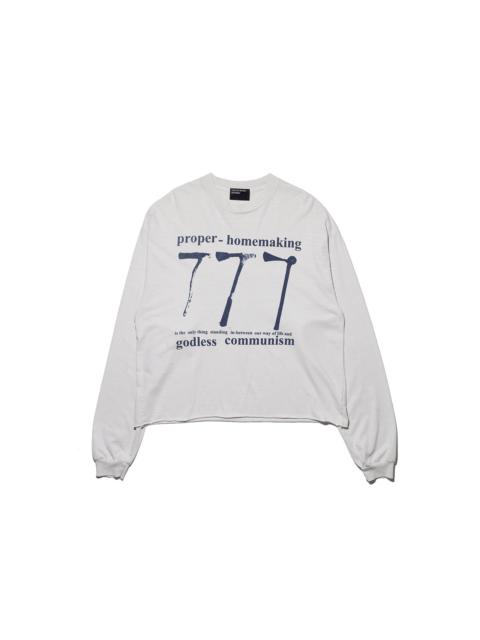 Enfants Riches Déprimés 777 LONG SLEEVED T-SHIRT (FADED WHITE)