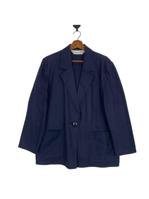 Other Designers Designer - Christian Dior Blazer Coat Navy Blue