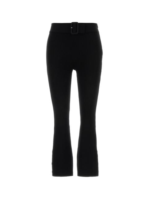 courrèges Black knit capri pant