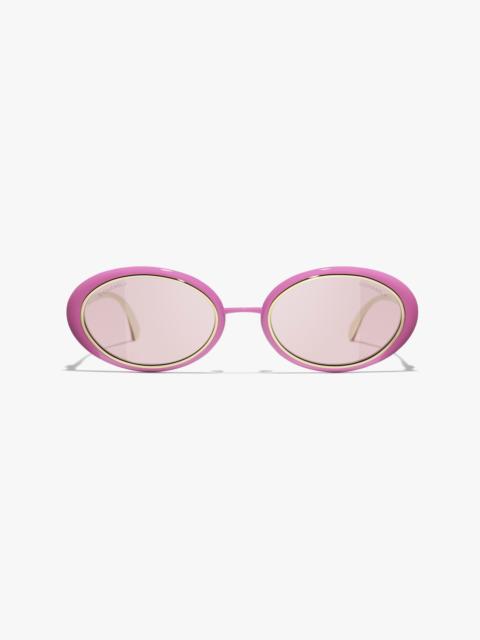 CHANEL Oval Sunglasses