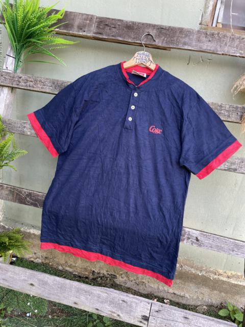 Other Designers Vintage - ✈️Vintage Coca Cola Half Button Tee