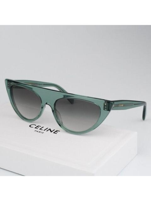 CELINE SALE! NEW Celine CL40228I 93B Green Grey Gradient Geometric Women Sunglasses