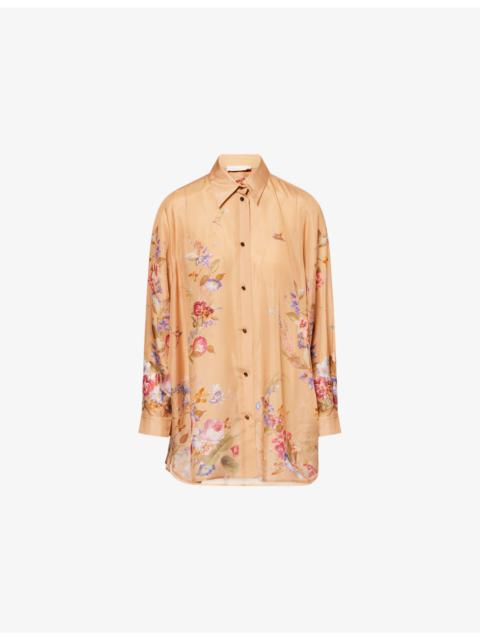 Zimmermann Patience Relaxed Silk Shirt