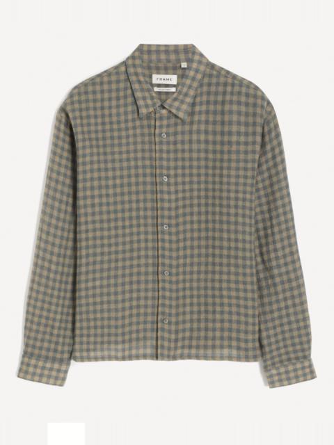 FRAME Light Wool Plaid Shirt
