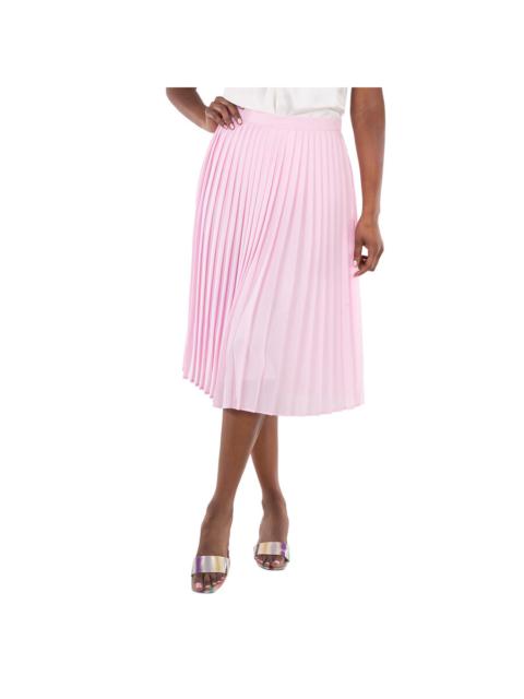 Burberry Burberry Pink Mariner Silk Lined Pleated Skirt