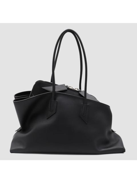 THE ATTICO The Attico Black Leather Shoulder Bag