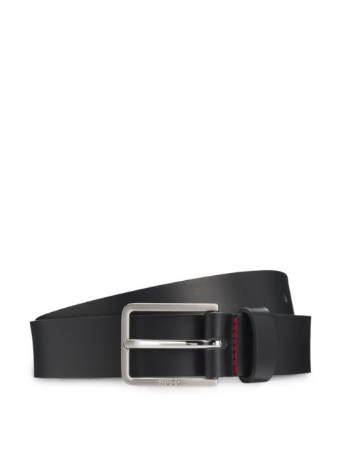 HUGO PIN-BUCKLE BELT IN ITALIAN LEATHER