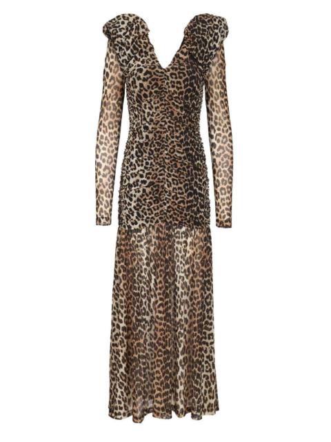 GANNI Ganni Women Leopard Print Dress
