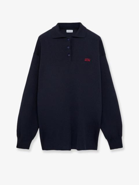 Loewe Loewe Cashmere Silk Blend Sweater Blue
