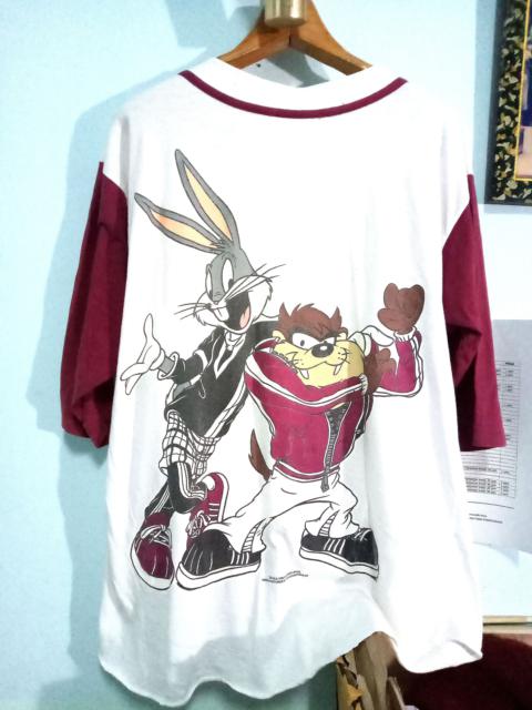 Other Designers Cartoon Network - Vintage 90s Looney Tunes Tazmanian X Bunny Raglan 1994 NBA