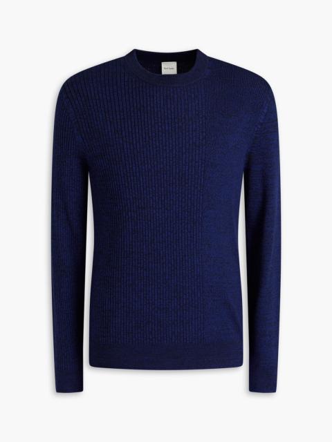 Paul Smith Mélange cotton and merino wool-blend sweater