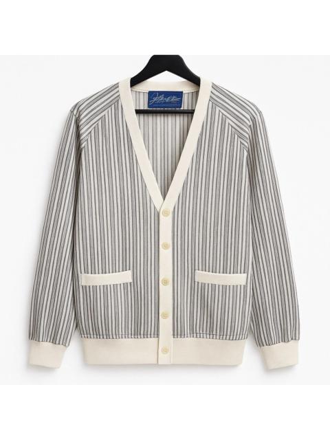 Other Designers Vintage - 70s John Miller Striped Button-Up Cardigan Jacket – Classic