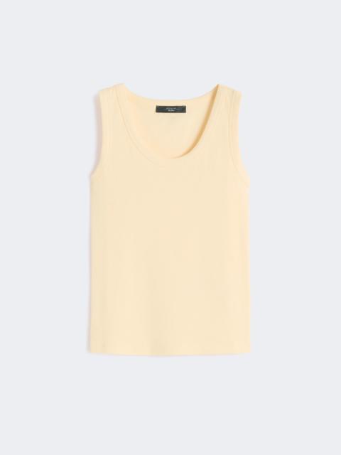WEEKEND Max Mara Stretch cotton top - LIGHT YELLOW