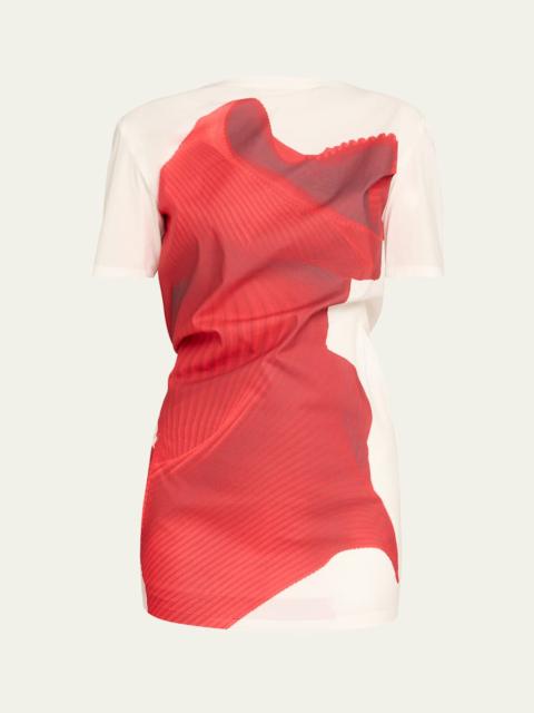 ISSEY MIYAKE Knit (As Represented) Short-Sleeve Top