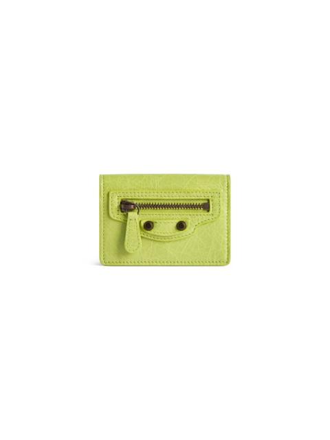 BALENCIAGA Women's Le City Mini Wallet in Pistache