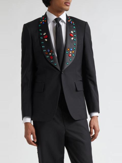 Jeweled Lapel Tuxedo Jacket