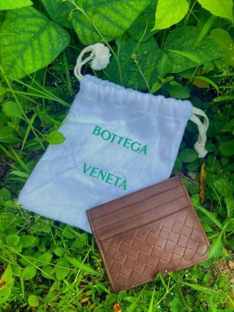 Bottega Veneta BOTTEGA VENETA BROWN LEATHER CARD HOLDER