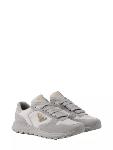 Prada Women's Prax 2.0 Re-Nylon and Suede Sneakers